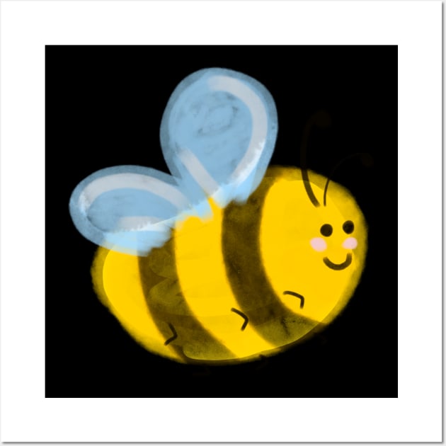 Cute bee Wall Art by pimkie